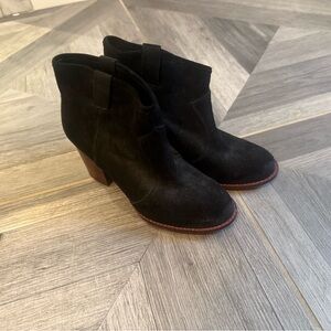 Splendid Black Suede Ankle Booties